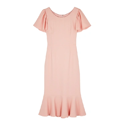 Shop Dolce & Gabbana Pink Ruffled Cady Dress
