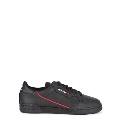 Shop Adidas Originals Continental 80 Black Leather Sneakers