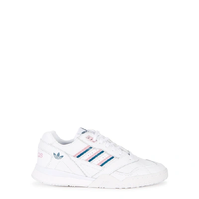 Shop Adidas Originals A.r. White Leather Sneakers