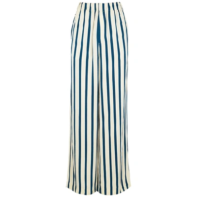 Shop Samsã¸e Samsã¸e Imogen Striped Wide-leg Trousers