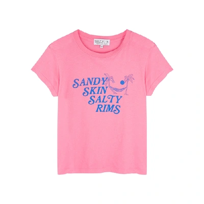 Shop Wildfox Sandy Skin Salty Rims Cotton T-shirt