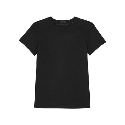 Shop Atm Anthony Thomas Melillo Black Stretch-cotton T-shirt