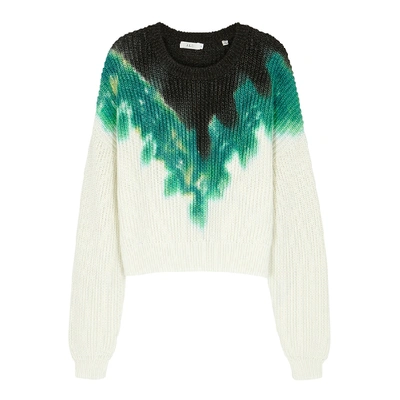 Shop A.l.c Elinor Tie-dye Knitted Cotton-blend Jumper