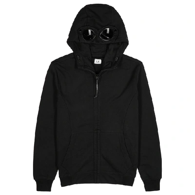 Shop C.p. Company Black Hooded Cotton Sweatshirt