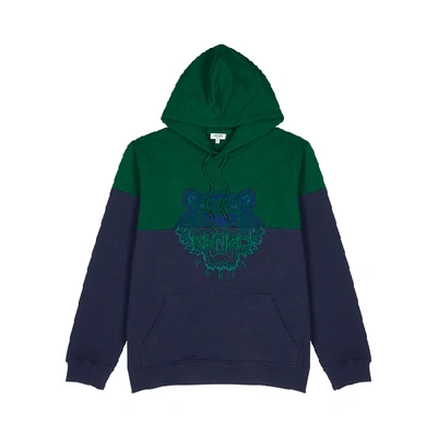 Shop Kenzo Icon Tiger-embroidered Cotton Sweatshirt In Green