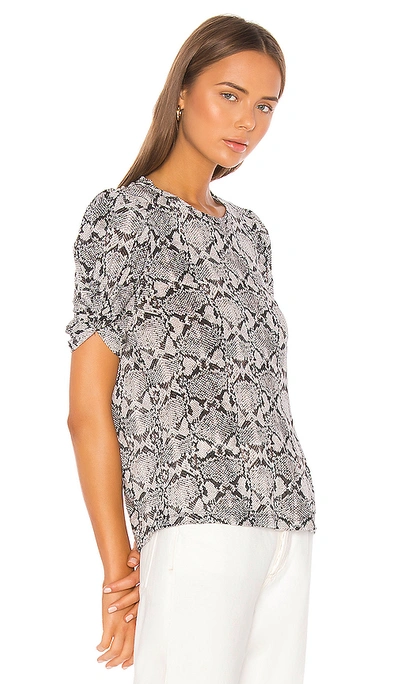 Shop A.l.c Kati Snake Print Tee In Nude