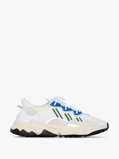 Shop Adidas Originals Adidas White Ozweego Low Top Sneakers