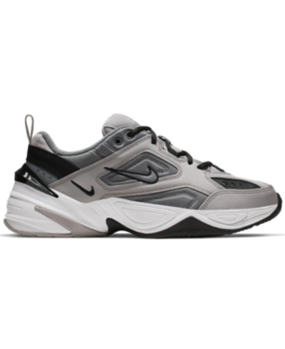 Shop Nike Men's M2k Tekno Casual Sneakers From Finish Line In Atmosphere Grey/cool Grey