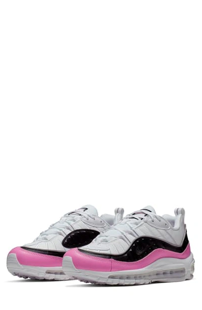 Shop Nike Air Max 98 Se Sneaker In White/ Black/ China Rose
