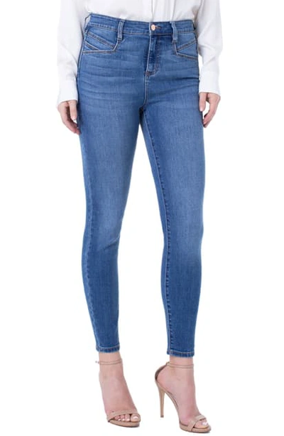 Shop Liverpool Abby High Waist Slant Pocket Ankle Skinny Jeans In Laine