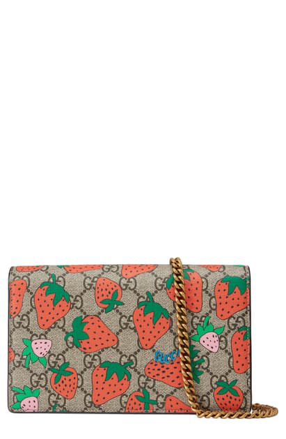 gucci strawberry clutch