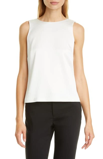 Shop Alice And Olivia Mac Cowl Back Tank In Off White