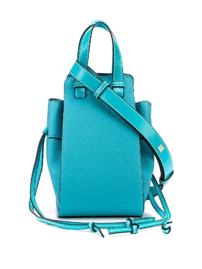 Shop Loewe Mini Hammock Crossbody Bag In Blue