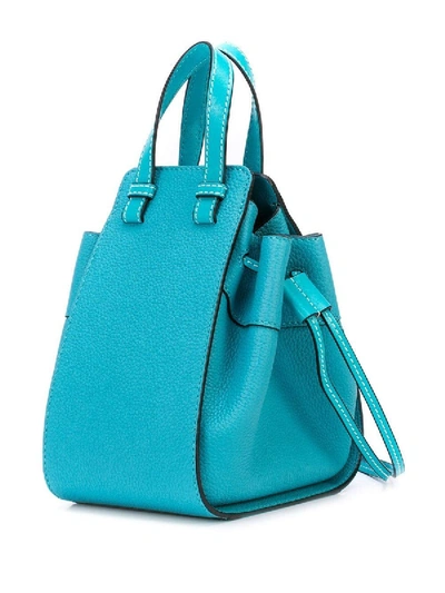 Shop Loewe Mini Hammock Crossbody Bag In Blue