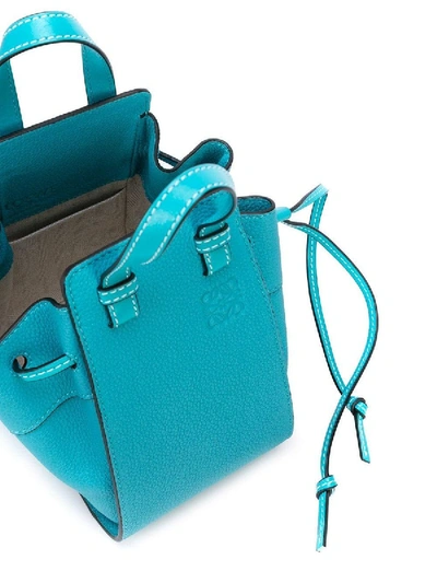 Shop Loewe Mini Hammock Crossbody Bag In Blue