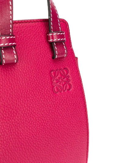 Shop Loewe Mini Hammock Crossbody Bag Raspberry