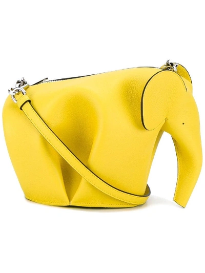 Shop Loewe Elephant Mini Crossbody Bag Yellow