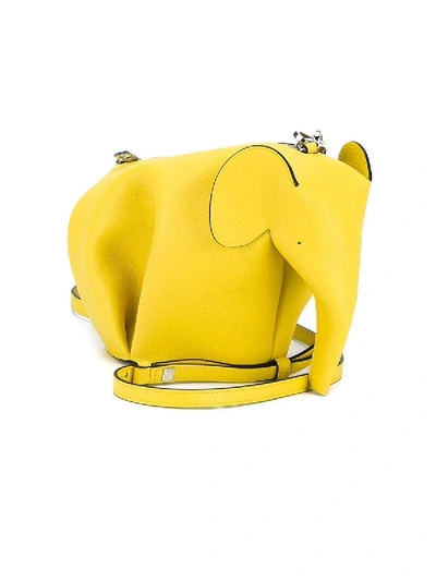 Shop Loewe Elephant Mini Crossbody Bag Yellow