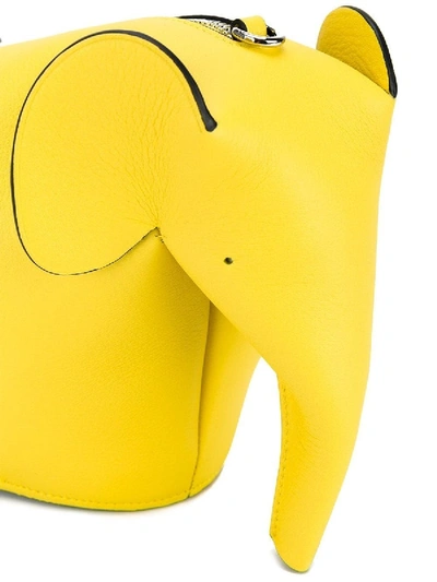Shop Loewe Elephant Mini Crossbody Bag Yellow