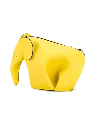 Shop Loewe Elephant Mini Crossbody Bag Yellow