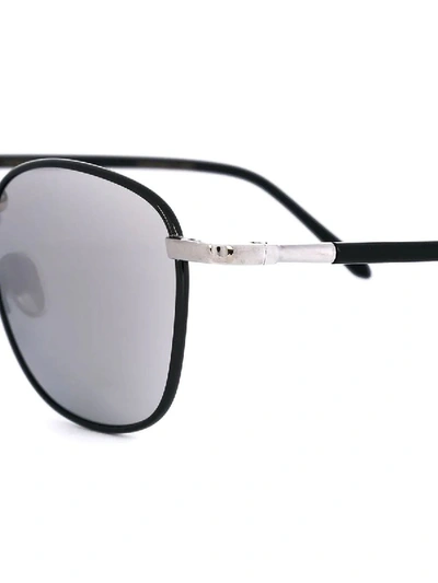 Shop Linda Farrow Silver-tone Tinted Sunglasses In Black