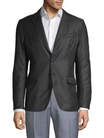 Shop Burberry Mayfield Wool Sportcoat In Charcoal