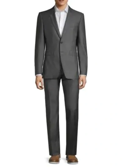 Shop Burberry Millbank Standard-fit Wool & Silk Suit In Grey