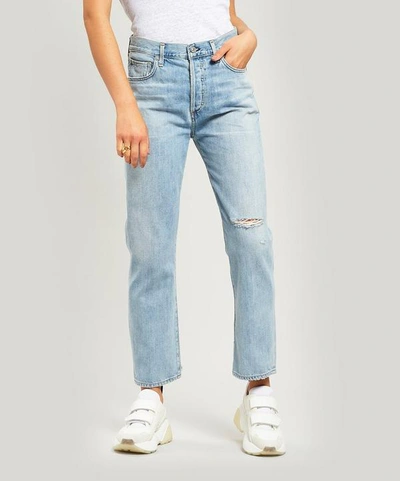 Shop Citizens Of Humanity Mckenzie Curved Straight Leg Jeans In Blazing Star