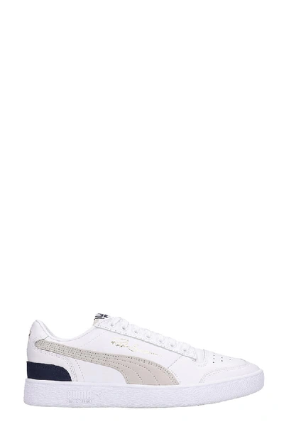 Shop Puma Ralph Sampson Sneakers In White Leather