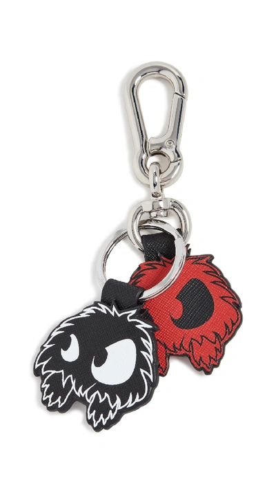 Shop Mcq By Alexander Mcqueen Monster Key Rings In Red/black