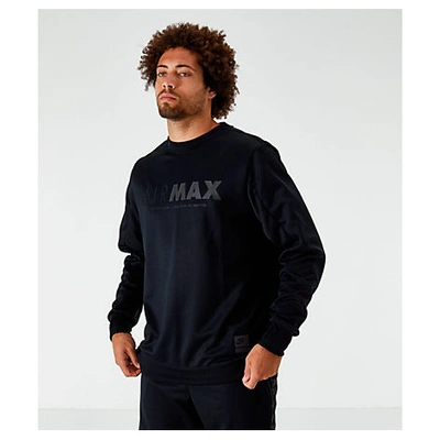 Nike Men's Sportswear Air Max Crew Sweatshirt In Black | ModeSens