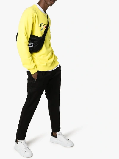Shop Givenchy Signature Logo Sweatshirt In Yellow