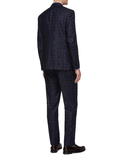 Shop Isaia 'gregory' Tartan Plaid Wool Suit