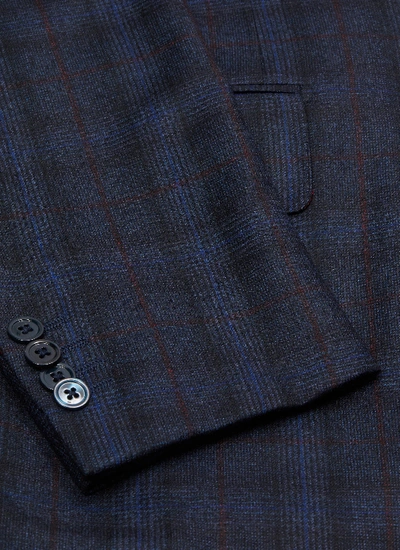 Shop Isaia 'gregory' Tartan Plaid Wool Suit