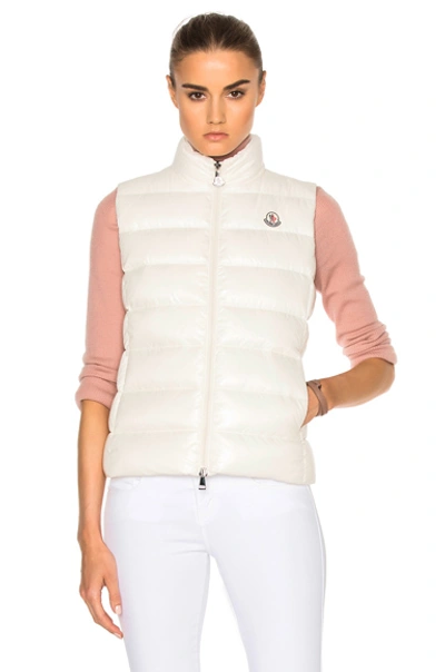 Shop Moncler Ghany Gilet Vest In White