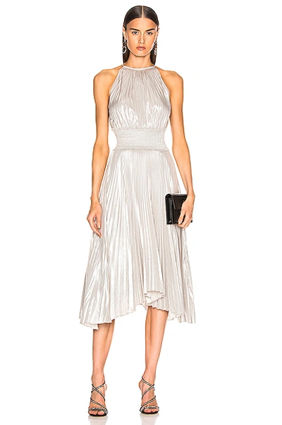 Shop A.l.c Weston Dress In Silver