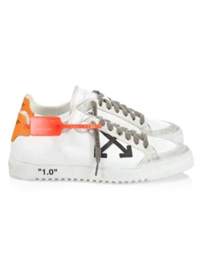 Shop Off-white 2.0 Logo Leather Low-top Sneakers In White