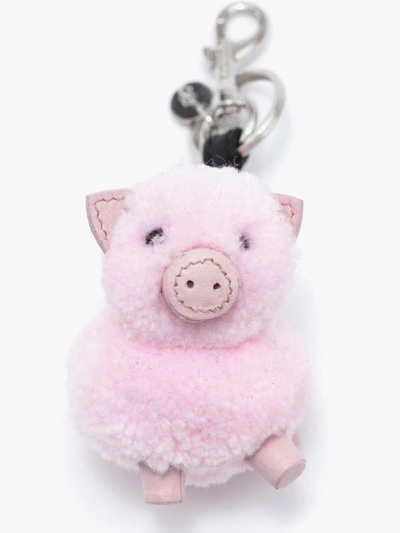 Shop Jw Anderson Pig Bag Charm In Bubblegum