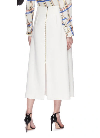 Shop Roland Mouret 'holmes' Box Pleated Crepe Skirt