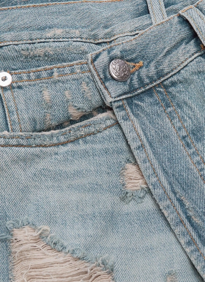Shop R13 'crossover' Asymmetric Waist Jeans
