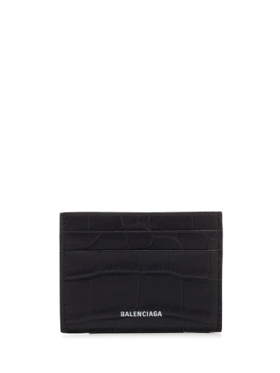 Shop Balenciaga Ville Multi Cardholder In Black