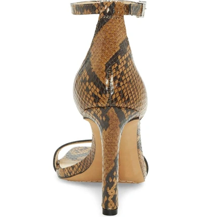 Shop Vince Camuto Lauralie Ankle Strap Sandal In Taupe Leather