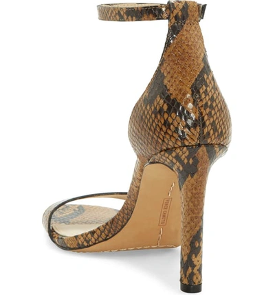 Shop Vince Camuto Lauralie Ankle Strap Sandal In Taupe Leather