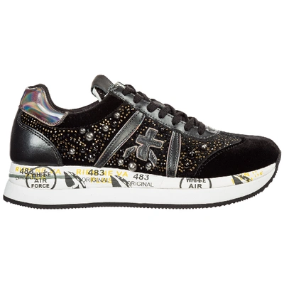 Shop Premiata Women's Shoes Trainers Sneakers  Conny In Black