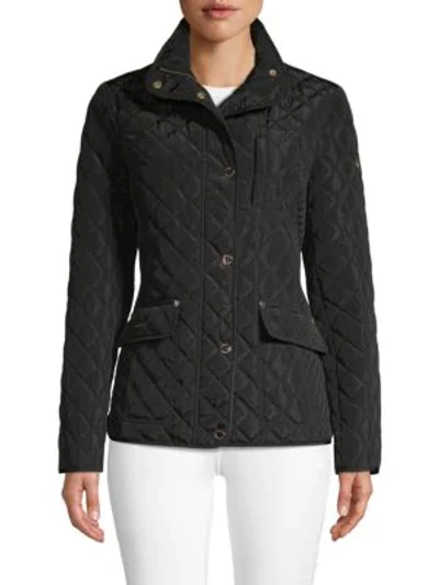 Shop Michael Michael Kors Quilted Jacket In Black