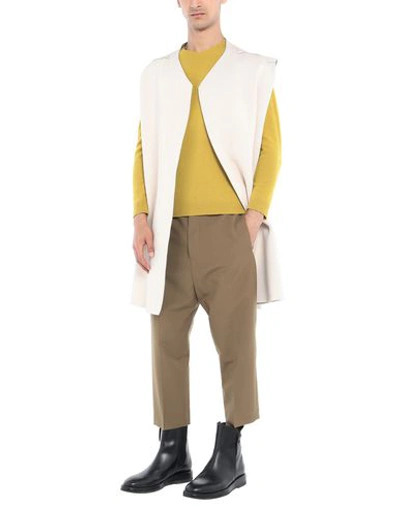 Shop Rick Owens Full-length Jacket In Ivory