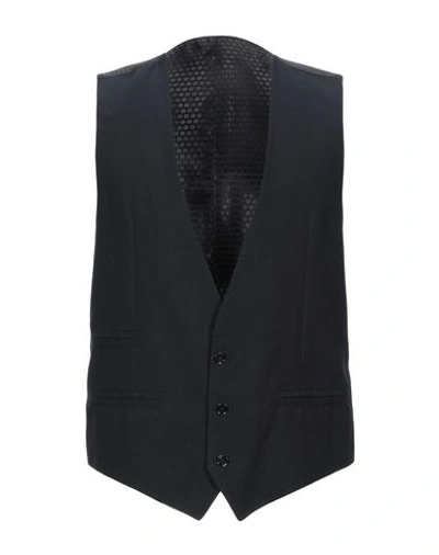 Shop Dolce & Gabbana Suit Vest In Dark Blue