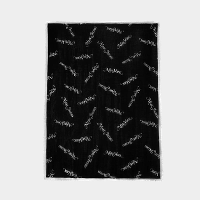 Shop Marc Jacobs New York Stole In Black Wool