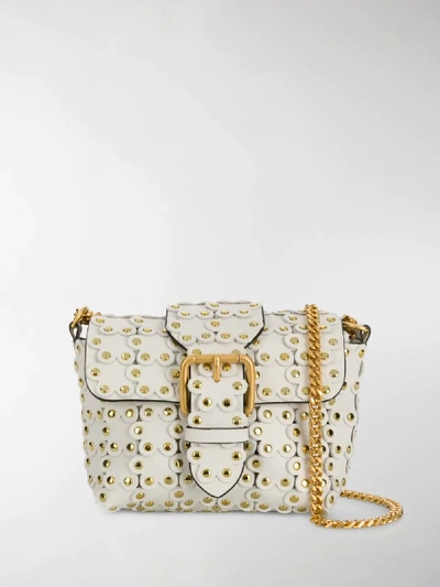 Shop Red Valentino Red(v) Puzzle Xs Crossbody Bag In White
