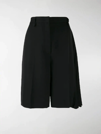 Shop Prada High-waisted Tailored Shorts In Black